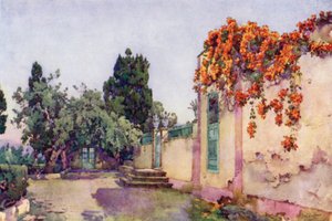 Ingang van een Spaanse Villa