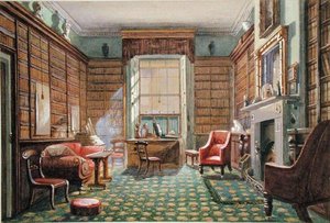 De Spreekkamers van No.2 Rodney Street, Liverpool, ca. 1830 door Ellen Bickerstaffe
