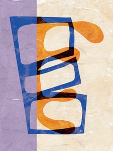 Gelaagde abstracte vormen