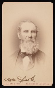 Portret van Hyde Clarke, voor 1876