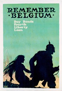 Herinner België - Amerikaanse Eerste Wereldoorlog poster