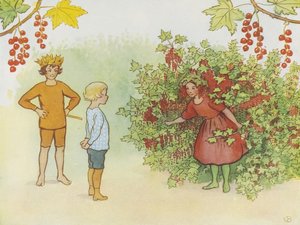 Lasse Liten in de tuin, 1923