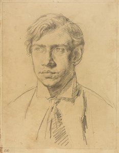 Portret van Derwent Lees, ca. 1910-11 (potlood op papier) door Elsie McNaught