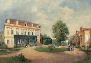 Emanuel Stöckler Landhuis van de familie Albert Hardt in Hadersdorf bij Wenen 1854
