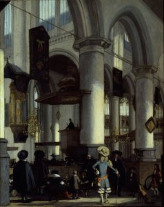 Interieur van de Oude Kerk, Delft, ca. 1680