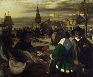 Markt in Den Haag, ca. 1660