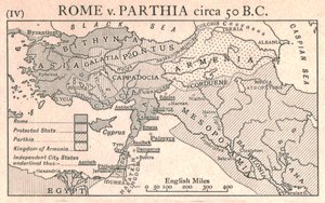 Rome tegen Parthia, circa 50 v.Chr., ca. 1915