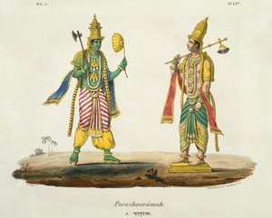 Parashurama, gegraveerd door de Marlet en du Bouloi door Emil Beau