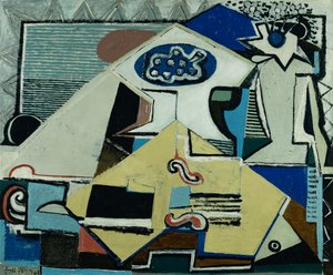 Stilleven Cello; Nature Morte au Violoncelle door Emil Filla