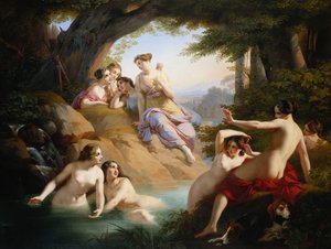 Diana en Nimfen die Baden
