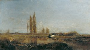 Aan de Thaya bij Lundenburg door Emil Jakob Schindler