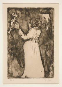 De kleine marionet, plaat 7 uit Phantasien (Fantasie) door Emil Nolde