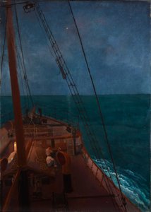 Nachtelijke rit op de Middellandse Zee