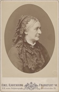 Portret van Clara Wieck-Schumann 1819-1896, 1883