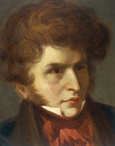 Frankrijk, La-Cote-Saint-Andre, Portret van Hector Berlioz door Emile (after) Signol