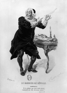 Bartholo, illustratie uit Act II Scene 11 van 