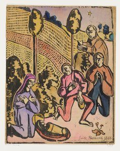 Aanbidding van de herders door Emile Bernard