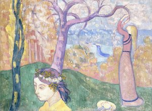 Madeleine in het Bos van Liefde door Emile Bernard
