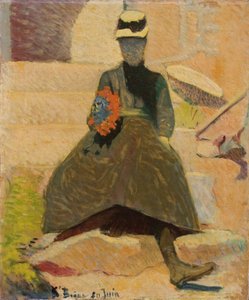Vrouw in Saint-Briac, 1886