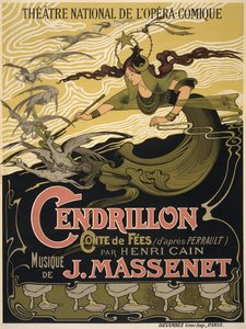 Poster voor de Opera Cendrillon door Jules Massenet