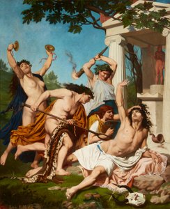 De dood van Orpheus, door Emile Jean Baptiste Philippe Bin door Emile Bin