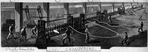 Forges de la Franche Comte: walserijen. Fabriek van Fraisans, Jura (39). door Emile Bourdelin