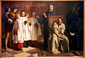 Emile Wauters. Hugo van der Goes in het Rode Klooster. 1872