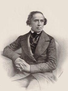 Portret van de componist Giacomo Meyerbeer 1791-1864, 1857 door Emile Desmaisons