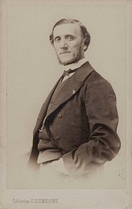 Portret van de pianist en componist Jean-Henri Ravina 1818-1906