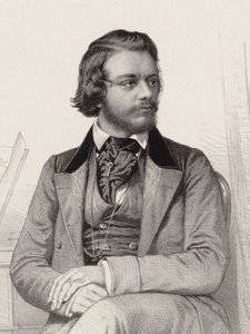 Portret van de pianist en componist Theodor Leschetizky 1830-1915, ca. 1860 door Emile Desmaisons