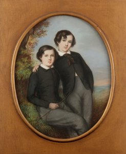 Portret van J. McNeill Whistler en Zijn Broer William (Dr. William Whistler)