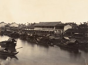 Vue de la Ville Chinoise Cholen Feuille No. 3, Saigon, Cochinchine, 1866