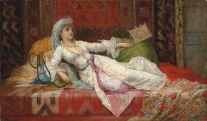 Liggende Turkse vrouw, 1895