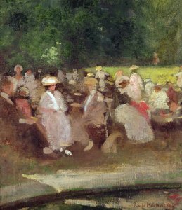 Zomer in het park, c.1881 door Emile Hoeterickx