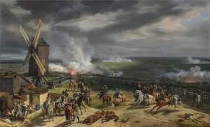 De slag bij Valmy door Emile Jean Horace Vernet