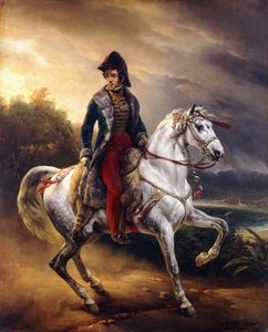 Portret van Justo Machado y Salcedo, Spaanse Consul in Parijs te paard, 1821