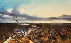 De Slag bij Montmirail, 11 februari, 1814, 1822 door Emile Jean Horace Vernet