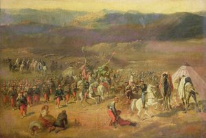 De Gevangenneming van het Gevolg van Abd-el-Kader (1808-83) of, De Slag bij Isly op 14 augustus 1844, 1844-63