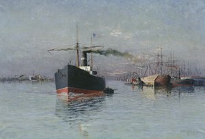 De grote dok van Duinkerken, 1890