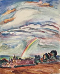 De regenboog. Montiullier door Emile Othon Friesz
