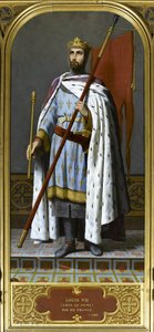 Koning Lodewijk VII van Frankrijk 1120-1180, 1842 door Emile Signol