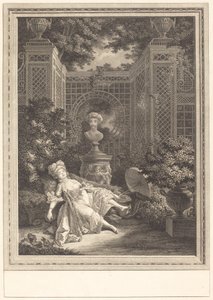 De Middag door Emmanuel Jean Nepomucène de Ghendt after Pierre Antoine Baudouin