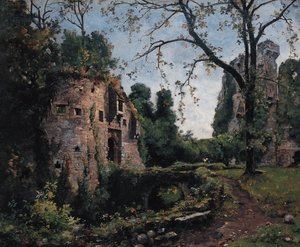 De Bastion des Ormes, interieur van het Château de Clisson door Emmanuel Lansyer