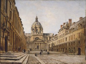De binnenplaats van de oude Sorbonne, 1886