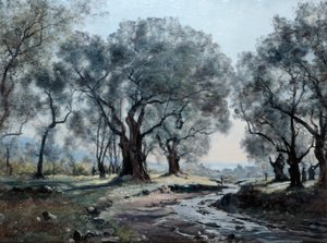 De Bergstroom van Vallonet, 1892 door Emmanuel Lansyer