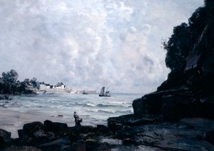 De haven van Douarnenez door Emmanuel Lansyer