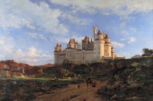Het kasteel van Pierrefonds. Rond 1868
