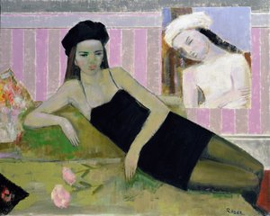 Antoinette en een detail van Balthus