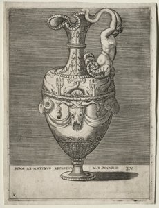 Schenkkan versierd met dolfijnen, 1543 door Enea Vico