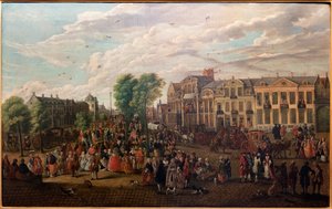 Uitzicht op de stad Gent (De Kouter) door Engelbert van Siclers